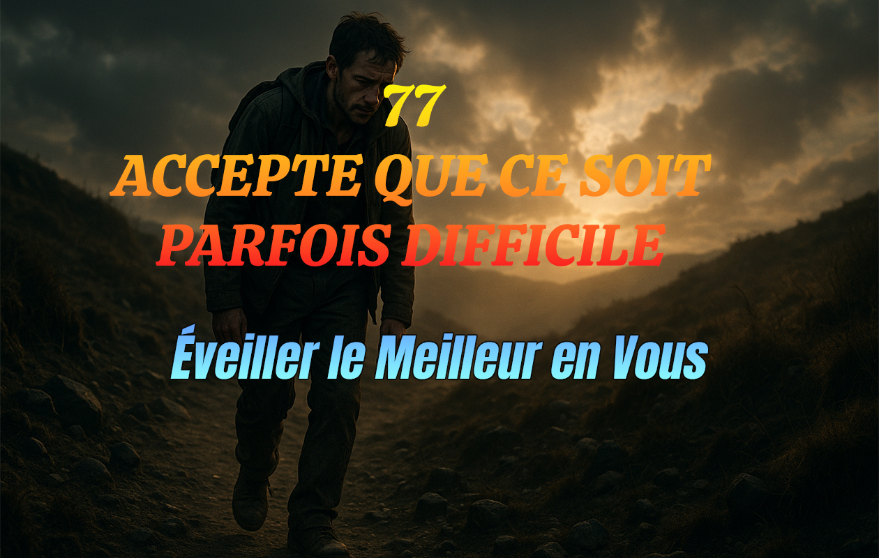 77 – Accepte Que Ce Soit Parfois Difficile